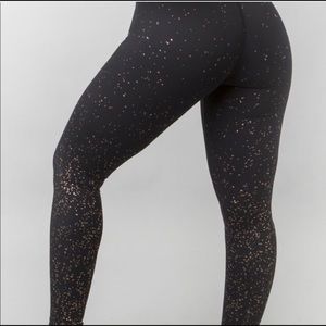 BuffBunny black and gold leggings